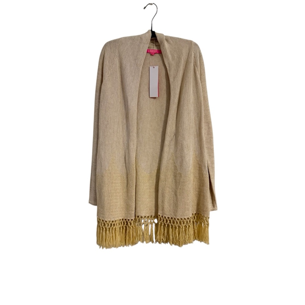 Lilly Pulitzer Tatum Cardigan (Gold Metallic) (NWT) (Size: XS)